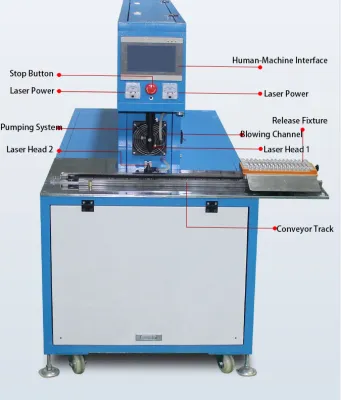 Ηλεκτρικό Slide Table CO₂ Laser Μηχανή απογύμνωσης καλωδίων CLS60-D Thumb