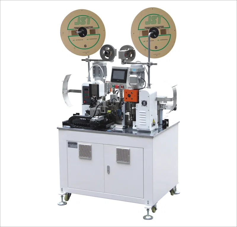 Flat Cable Crimping Machine, Ribbon Cable Crimping Machine, Double Head Ribbon Cable Crimping Machine Επίπεδη μηχανή πτύχωσης καλωδίων, Μηχανή πτύχωσης καλωδίων κορδέλας, Μηχανή πτύχωσης καλωδίων διπλής κεφαλής