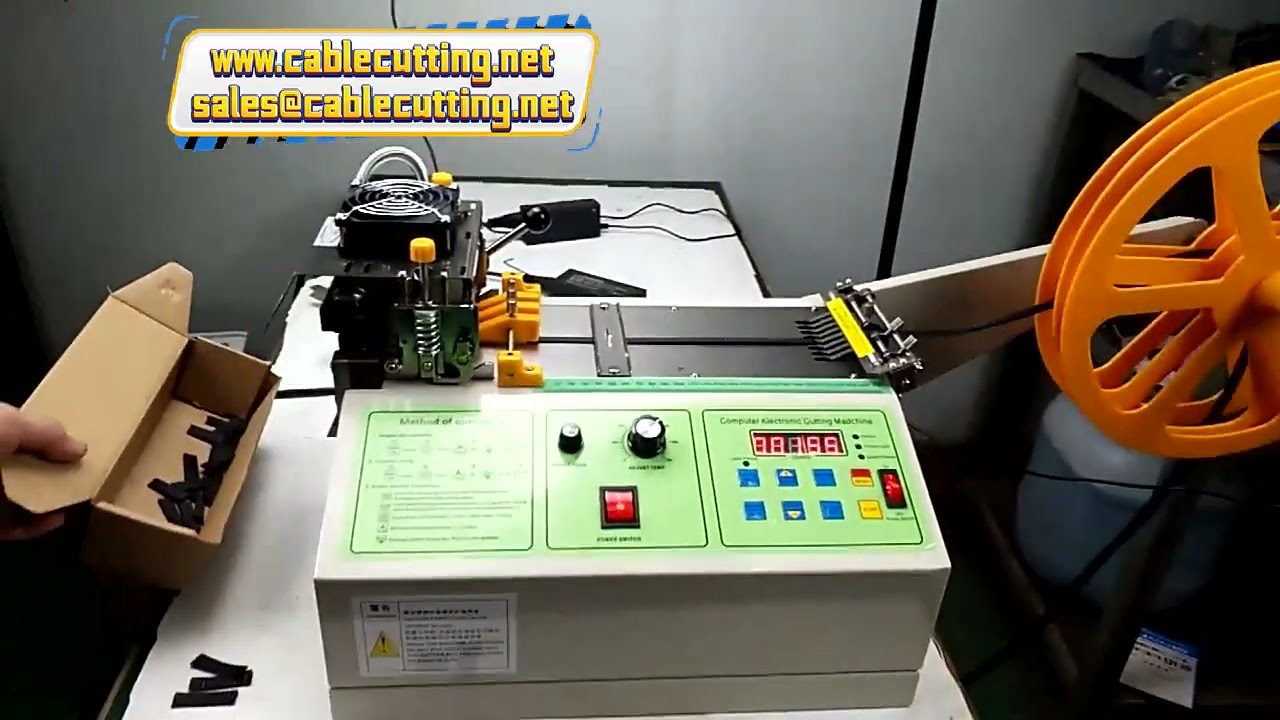 Cutting Machine Heat Shrink Tube Cutting PVC Rubber Plastic Hose Braided Sleeve Cutting Machine