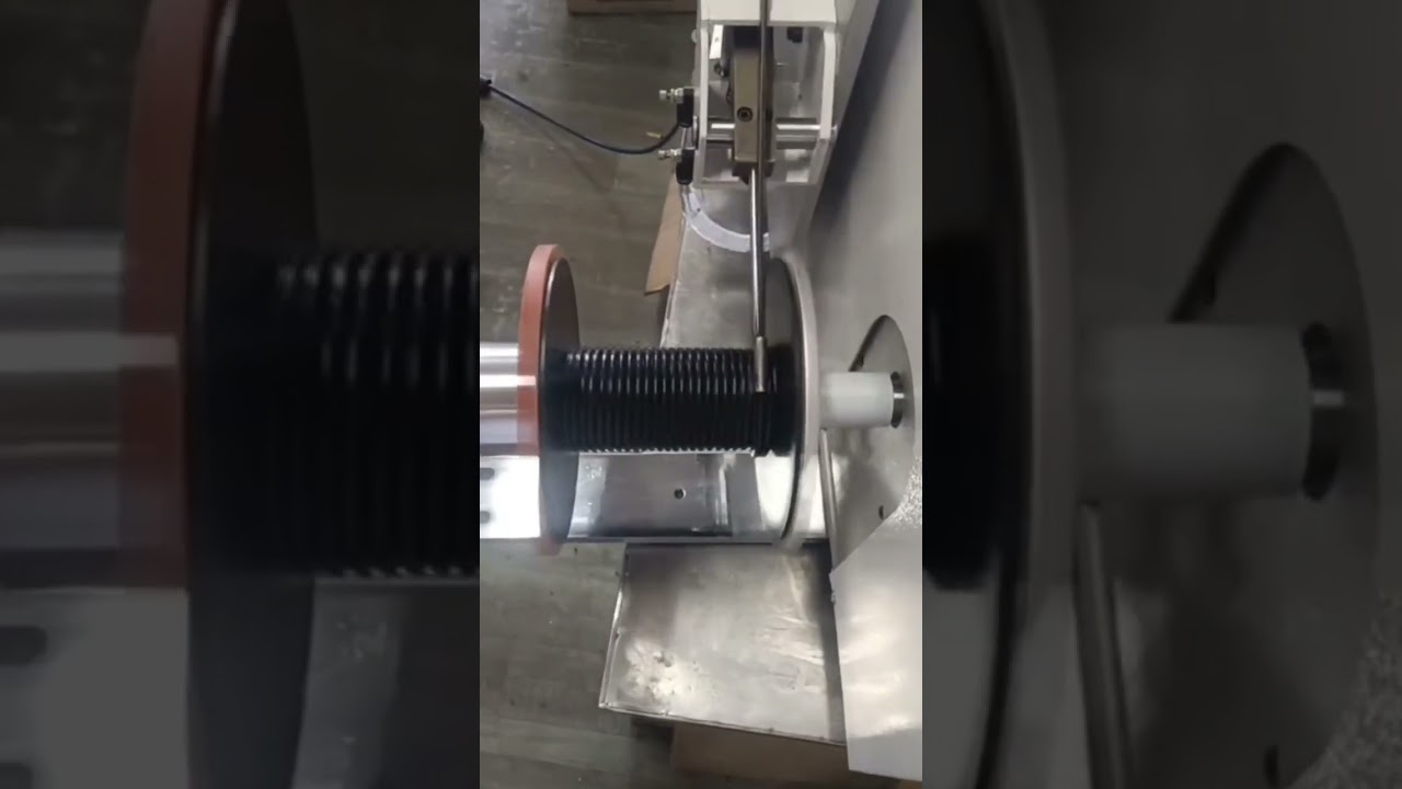 Rubber Strip Meter Counting, Traversing, Cutting & Coiling Machine #factory #machine