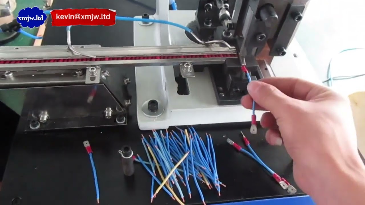 Automatic Loose Terminal Crimping Machine With Vibration Bowl Feeder Single Lug Crimping Machine