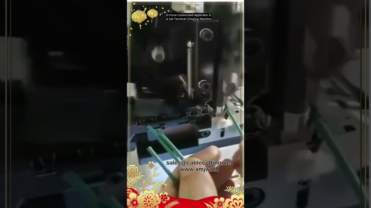 2t Force Customized Applicator Die Set Terminal Crimping Machine