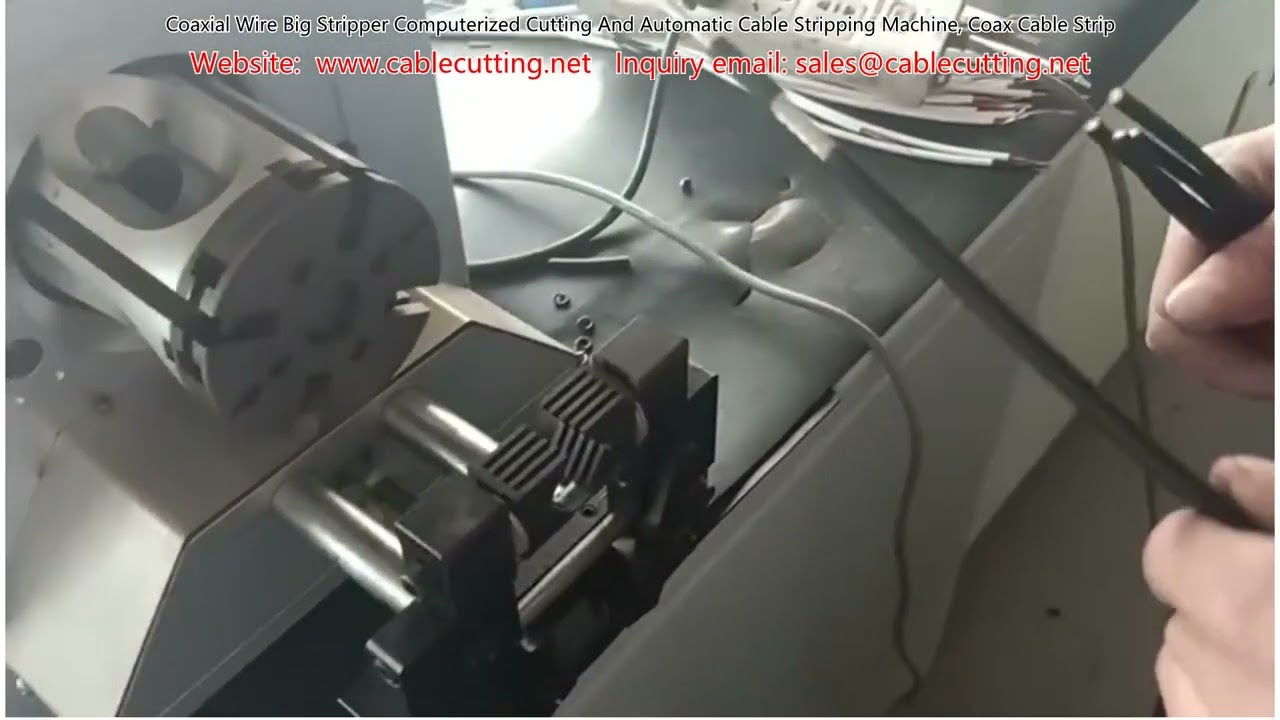 Coaxial Wire Big Stripper Computerized Cutting And Automatic Cable Stripping Machine, Coax Cable Str