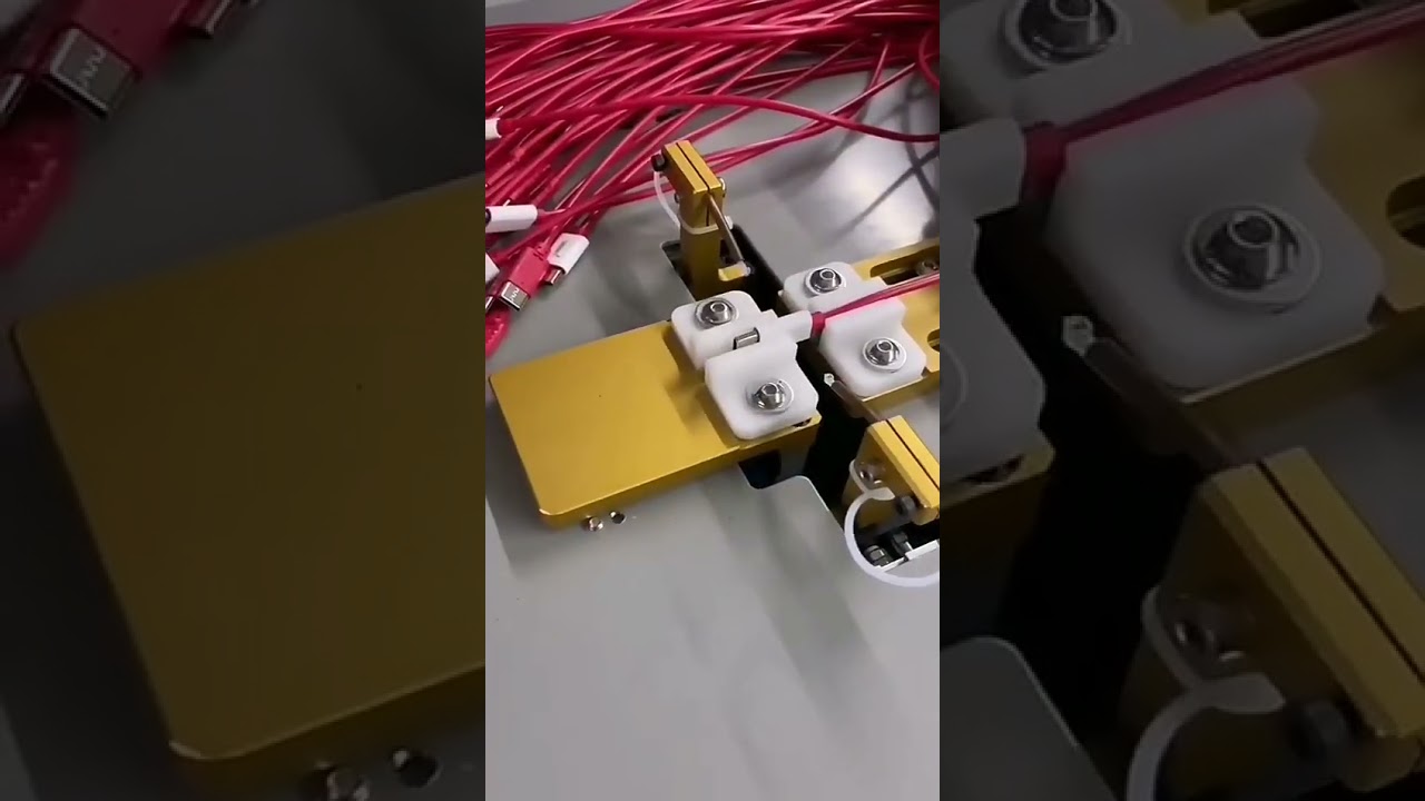 Αυτόματη Μηχανή Κατασκευής Καλωδίων USB 10 Θέσεων με Διανομή Κόλλας και Συναρμολόγηση Θήκης Τύπου C