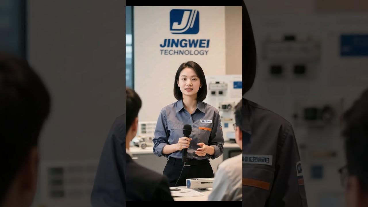 Ο διευθυντής πωλήσεων της Jingwei Technology συστήνει προϊόντα σε πελάτες. #μηχανήαπογύμνωσηςκαλωδίων