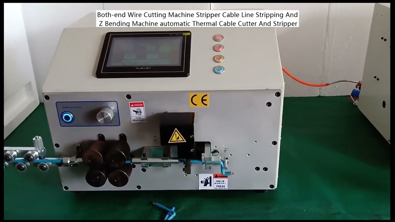 Both end Wire Cutting Machine Stripper Cable Line Stripping And Z Bending Machine