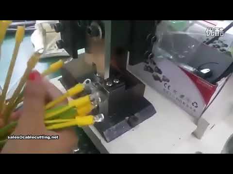 Auto Vibrating Disc Feeding Tubular Single Grain Terminal Crimping Bulk Terminal Crimper Machine