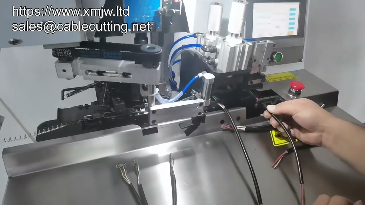 Full Automatic Jacketed Wire Stripping And Terminal Machine cable Wire Jacket Cutting And Stripping