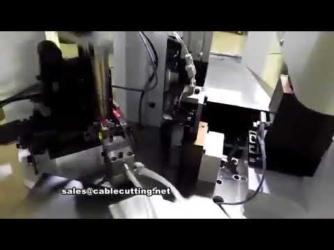 Fully automatic double heads two ends AWG14 AWG32  terminal crimping machine