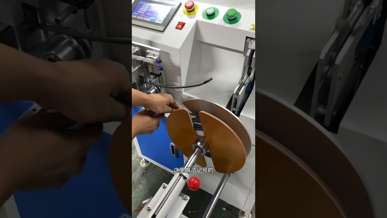 Wire Winding & Tying Machine for Large Roll Splitting 1-15mm Diameter #factory #machine